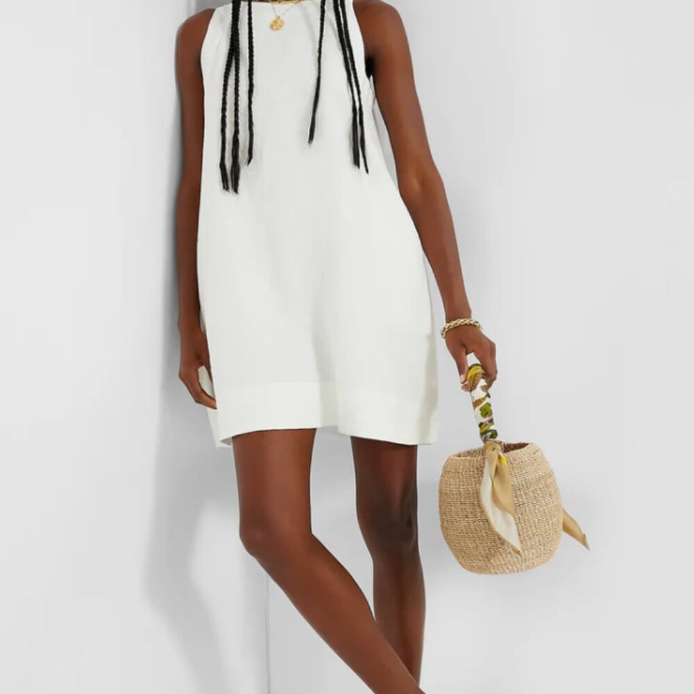 White Linen Pauline Dress - XXS/XS